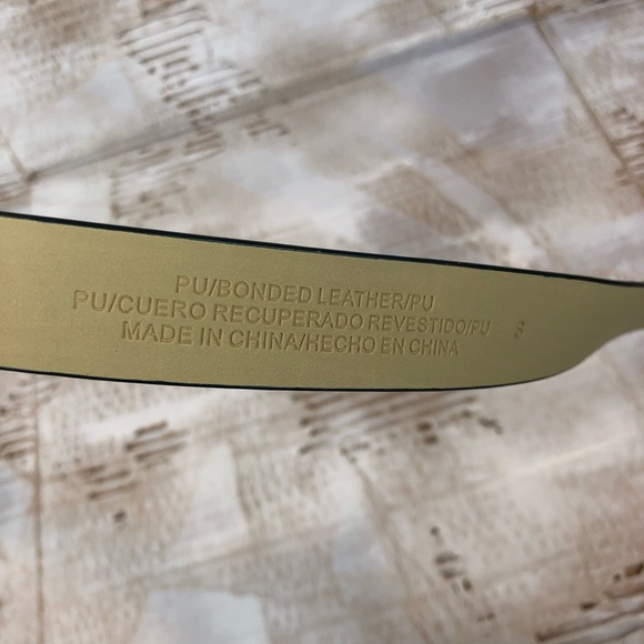 NWT A New Day Saffiano bombe belt dark green S - Picture 6 of 6